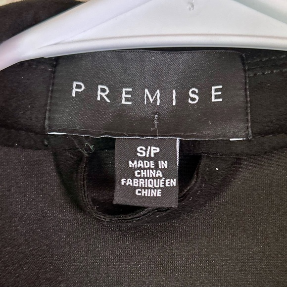 Premise Black Faux Fur Blazer Jacket - Picture 3 of 4